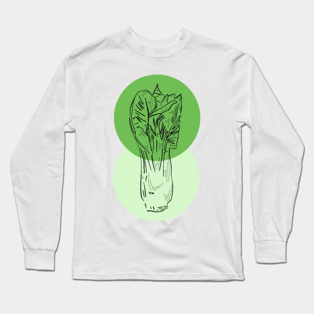 Bok Choy Long Sleeve T-Shirt by Katherine Montalto